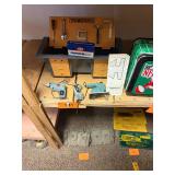 Vintage 1971 Ideal Powermite tool box and tools