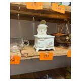 Vintage stove coffee container / with scoop no c/c