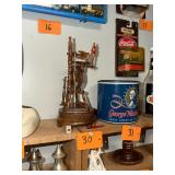 Unique Sewing wheel music box / with instructions