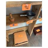 Vintage metal pot / unique