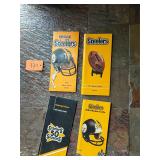 Lot of 4 vintage Pittsburgh Steelers media guides