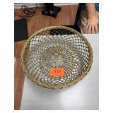 Vintage aluminum woven bowl