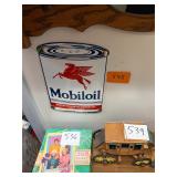 Vintage Mobil oil porcelain Pegasus sign