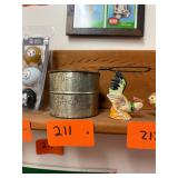 Vintage one cup metal sifter