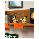 Vintage pair of rooster s & p shakers Japan