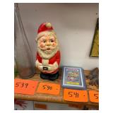 Vintage Santa rubber doll / working