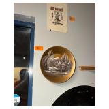 Vintage Alaska gold mining pan / artist painted