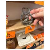 Vintage nude lady brass bottle opener