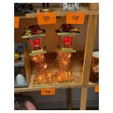 Vintage pair of Christmas candles / working