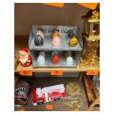 Metal fresh eggs display