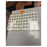 2 Morgan silver dollar hard plastic display cases