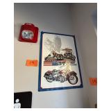 Vintage metal Harley Davidson sign