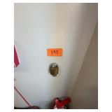 Vintage brass lock with key