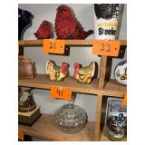 Vintage turkey S + P shakers