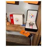 Vintage NOS Pittsburgh Steelers pink ladies watch