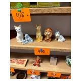 lot of vintage dog & cat figurines