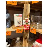 Vintage Blown mold Santa / wind chimes