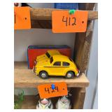 vintage tin friction VW car with box/ working/ NOS