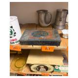 Antique Humo metal cigar box