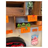 List of 3 vintage frog playing cards