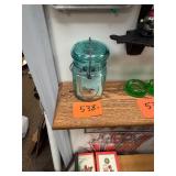Vintage 1976 Blue Eagle Unused NOS Mason Jar