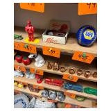 Vintage miniature plastic shoes in box
