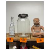 Vintage store jar with lid