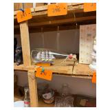 Vintage wood ship in glass bottle