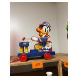 Vintage Donald Duck pull toy / working