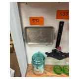 Vintage Hand Hammered Aluminum Duck Tray