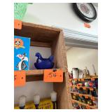 Vintage Cobalt Blue Hen on Nest
