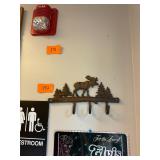 Vintage cast iron mouse coat hook