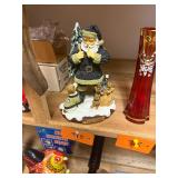 Vintage porcelain Pittsburgh penguins Santa