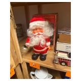 Vintage bell ringing Santa/ original box