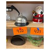 vintage metal hotel service bell