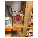 Vintage glass circus cup / no c/c