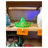 Vintage Uranium Glass Juicer