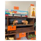Vintage wooden pig S+P Shakers / Japan
