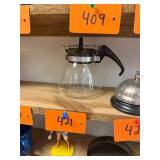 vintage glass pyrex coffee pot