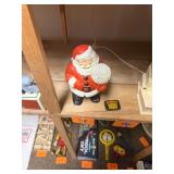 Vintage Royalite Santa Holding Snowball Light