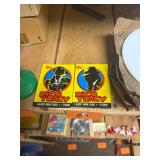 Pair of unopened dick tracy trading cards