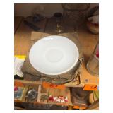 Lot of 4 NOS Pyrex+ milk glass small plates