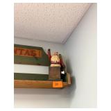 Vintage Wooden Santa Jack in the Box Decoration