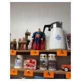 Vintage superman figure with rubber cape