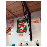 Vintage Porcelain Sinclair Opaline motor oil sign