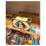 Antique metal box