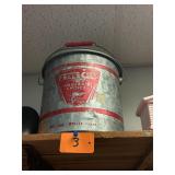 Vintage Falls church minnow bucket / complete