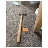 Antique oak model ballpene/ hammer
