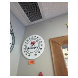 Vintage Mobil Pegasus thermometer