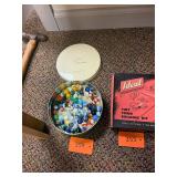 Tin of Vintage Marbles / Tin included